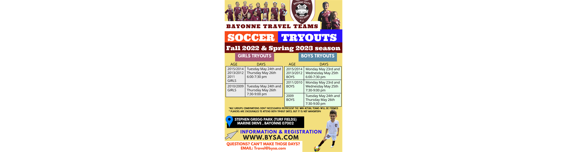 2022-2023 Travel Tryouts